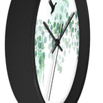 Turquoise Leaves Wall Clock - Liz Kapiloto Art & Design