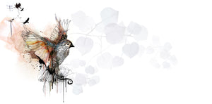 Flying Bird Artwork - Liz Kapiloto Art & Design