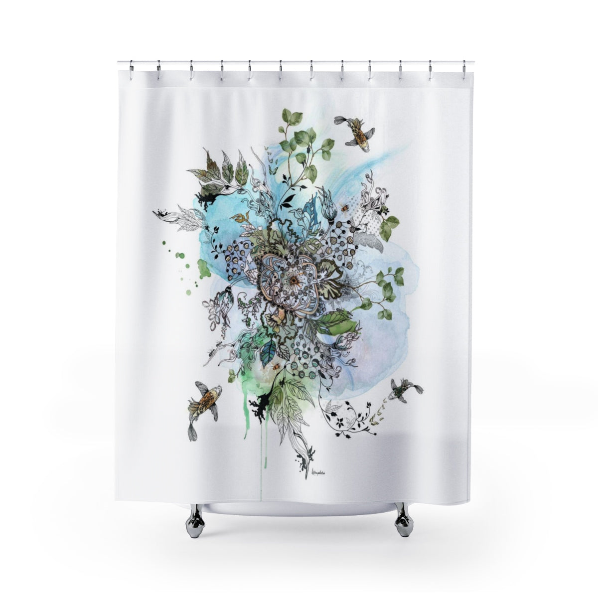 Mandala Shower Curtain - Liz Kapiloto Art & Design