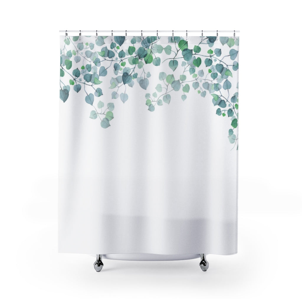 Watercolor Leaf Shower Curtain - Liz Kapiloto Art & Design