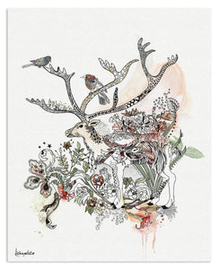 Reindeer Painting - Liz Kapiloto Art & Design