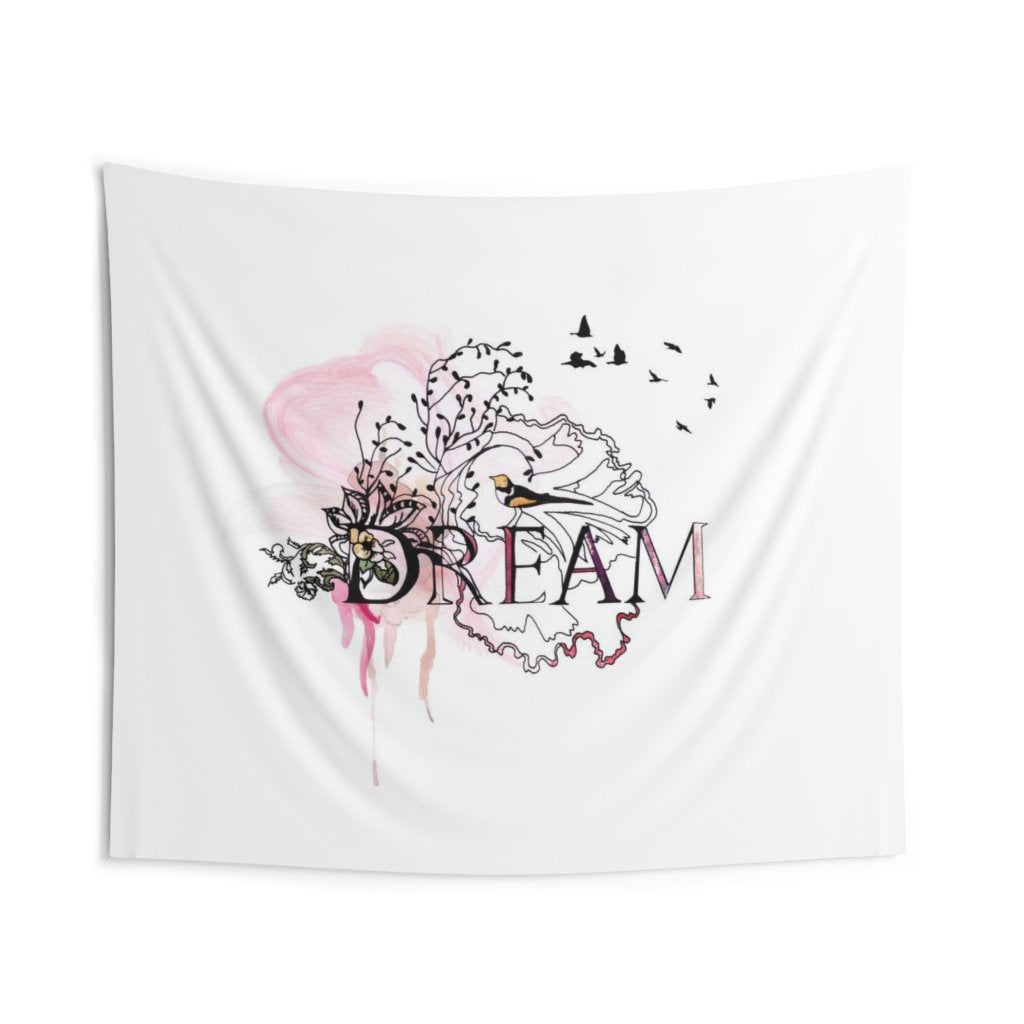 Dream typography artwork - wall tapestry