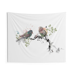 Love birds tapestry hanging - Liz Kapiloto Art & Design