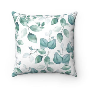 Blue Leaves Decorative Pillow - Liz Kapiloto Art & Design