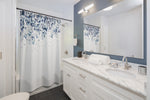Blue Leaves Shower Curtain - Liz Kapiloto Art & Design