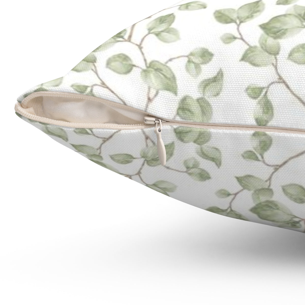 Green leaf accent pillow - Liz Kapiloto Art & Design
