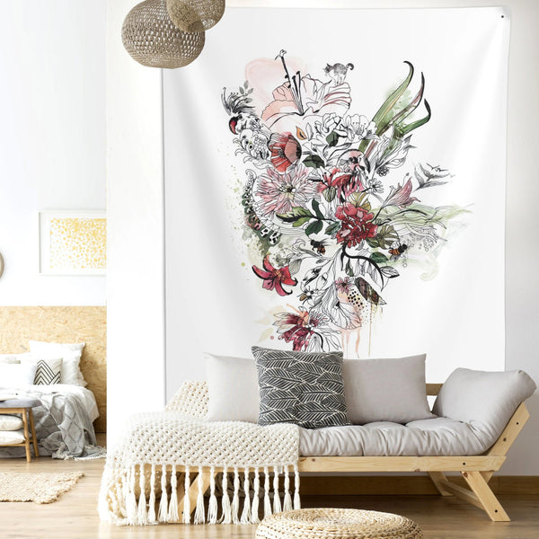 Flowers Wall Tapestry