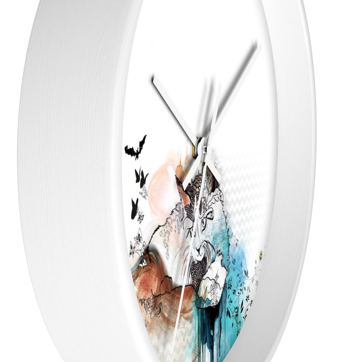 Cat Wall Clock - Liz Kapiloto Art & Design