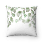 Green Leaves Throw Pillow - Liz Kapiloto Art & Design
