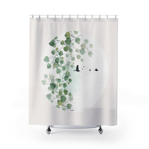 Modern Nature Shower Curtain - Liz Kapiloto Art & Design