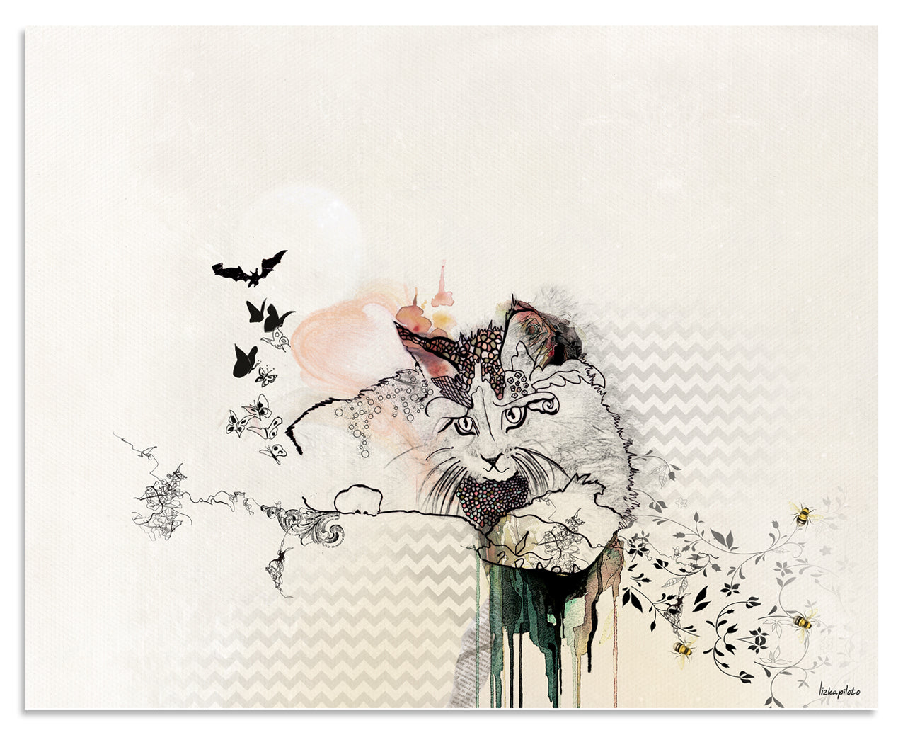 Love Birds - Large Canvas - Liz Kapiloto Art & Design