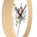 Cardinals Wall Clock - Liz Kapiloto Art & Design