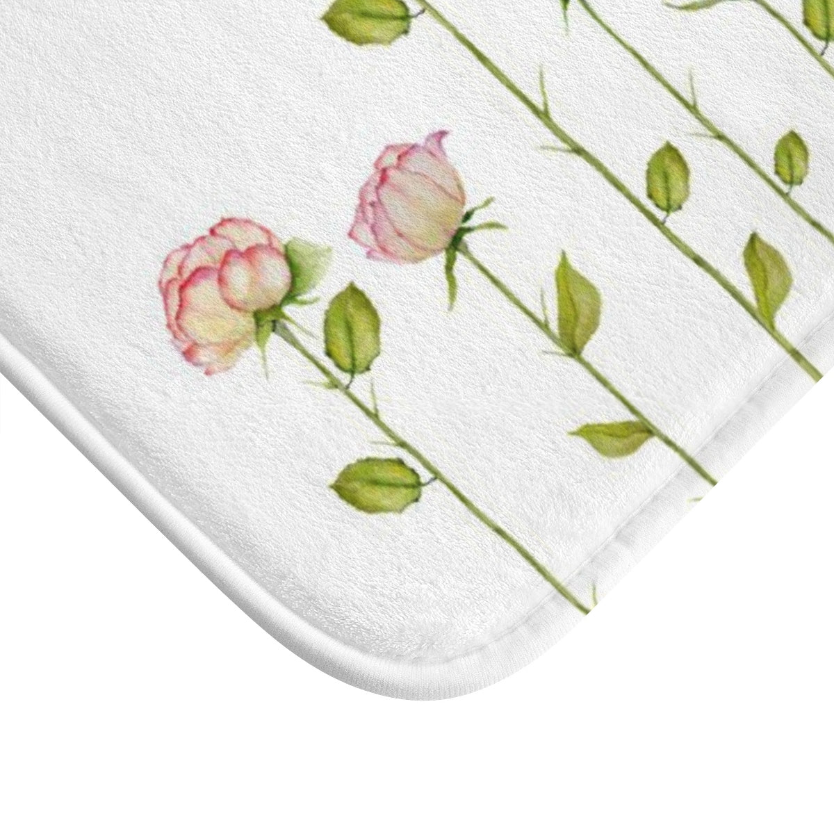 Rose Flower Bath Mat - Liz Kapiloto Art & Design