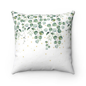 Leaves Minimalist Throw Pillow - Liz Kapiloto Art & Design